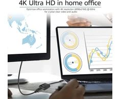 Act usb c į displayport adapteris, 4k @ 60hz, usb c displayport kabelis, skirtas prijungti papildomą monitorių, planšetiniam kompiuteriui, išmaniajam telefonui, nešiojamam kompiuteriui - ac7320, 15 cm