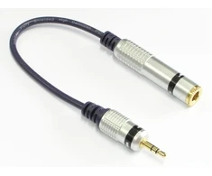 Adapteris Jack kištukas 3.5mm - lizdas 6.3mm (stereo) Jp200 Vitalco 0,15cm