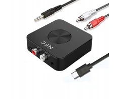 Automagnetola Adapteris siųstuvas imtuvas bluetooth nfc aux rca