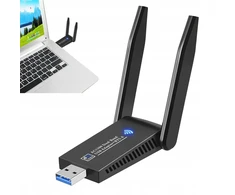 Adapteris Wifi tinklo plokštė Usb 3.0 su antenomis 1300mbps 2.4/5.8ghz
