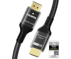 Adauxter 10k 8k Hdmi 2.1 kabelis 7.5 m, sertifikuotas 48gbps itin didelės spartos Hdmi kabelis su Ethernet 4k 240hz 165hz 144hz 120hz 8k 60hz Earc Hdcp2.3 Hdr10+ Pc nešiojamas kompiuteris Tv monitorius projektorius Ps5 X-box