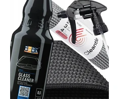 Adbl Glass Cleaner rinkinys 500ml + Cleantle vaflinė mikropluošto šluostė stiklams valyti