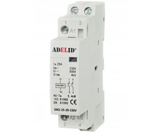 Adelid Modulinis kontaktorius 230v 25a 1p 1f 2no 2z