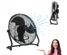 Adler grindų ventiliatorius-cirkuliatorius 3 greičiai 200w 45cm