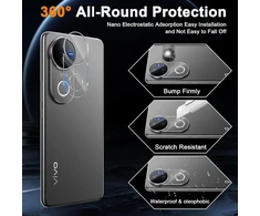 Aerku Ekrano apsauga, skirta Vivo V50 5g, grūdintas stiklas, 2 vnt. 3d apsauginis stiklas ir 2 kameros apsaugos, itin skaidri plėvelė, 9h kietumas, apsauga nuo burbuliukų, apsauga nuo įbrėžimų