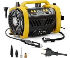 Agog 12v 230v automobilinis kompresorius nešiojamas oro kompresorius su led hq