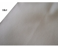 Aida Ct18 balta drobė, 72 akys/10 cm, plotis 75 cm