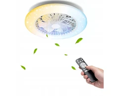 Ventiliatorius Aigostar Lubai Led su ventiliatoriumi ir pulteliu, baltas 58w 6500k
