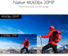 Akaso V50 Elite veiksmo kamera, 4k60fps 20mp povandeninė kamera su 64gb U3 atminties kortele Wifi su jutikliniu ekranu Ice 40m sporto kamera 8x priartinimas valdymas balsu nuotolinio valdymo priedų rinkinys