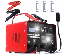 Akumuliatoriaus įkroviklis su paleidimu 200a, 12v/24v, pilotas