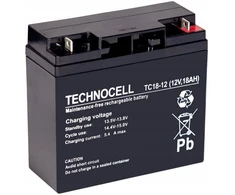 Akumuliatorius Baterija Agm Technocell Tc18 12v 18ah Tc18-12 Centralė Ups Signalizacija