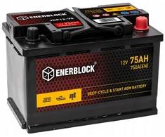 Akumuliatorius Enerblock Jdp12-75 Agm Duopower