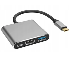 Alcatel Wulkancenpl Usb-c į Usb 3.1 adapteris į Hdmi / Usb 3.0 / Usb-c 4k