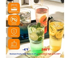 Alink 570 ml stiklinės burbulinės arbatos puodeliai su dangteliu ir šiaudeliu, 2 vnt. aukšto borosilikatinio stiklo gertuvės šaltai kavai, sultims, kokteiliams, vandeniui, arbatai, dovana, 2 valymo šepetėliai