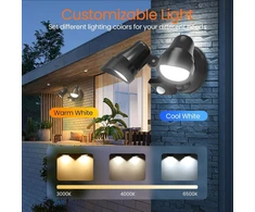 Alusso 25 W led prožektorius su judesio davikliu lauke, 2000 lm pir prožektorius, 3000 k, 4000 k, 6500 k prožektorius, ip54 lauko šviestuvas garažui, sodui, kiemams