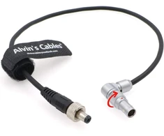 Alvin's Cables Z Cam E2 Flagship besisukantis stačiu kampu 2 kontaktų kištukas į užrakinamą Dc kabelį, skirtas Atomos Shinobi Ninja V Osee G7 monitoriui, skirtas Z Cam E2-s6 E2-f6 E2-f8