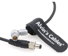 Alvin's Cables Z Cam E2 Flagship besisukantis stačiu kampu 2 kontaktų kištukas į užrakinamą Dc kabelį, skirtas Atomos Shinobi Ninja V Osee G7 monitoriui, skirtas Z Cam E2-s6 E2-f6 E2-f8