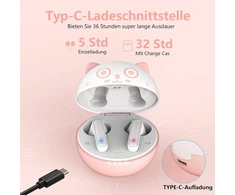 Amaface Bluetooth ausinės į ausį, belaidės ausinės su hifi stereo garsu, 36 val. atkūrimo laikas, ipx5 atsparios vandeniui bluetooth 5.1 ausinės, belaidės ausinės su valdymu lietimu ir nešiojamu įkrovimu