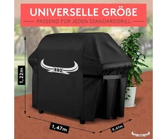 Amandi bbq - universalus grilio uždangalas 122cm x 61cm x 147cm - 100% atsparus oro sąlygoms ir vandeniui