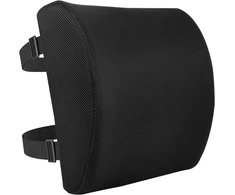 Amazon Basics stačiakampė atminties putų nugaros atrama, juoda, 32,9 cm x 32 cm x 10 cm