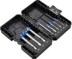 Amazon Brand - Denali 8 dalių karbidinių grąžtų rinkinys su plaktuku, brad tip, 6 dalys