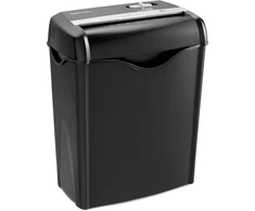 Amazonbasics popieriaus smulkintuvas, 5-6 lapų skersai pjaustantis, skirtas popieriui ir plastikinėms kortelėms