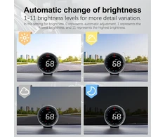 Amhvmu G5 automobilinis head-up ekranas, Gps spidometras, Gps Hud, greičio rodymas, kompasas, įspėjimas apie greitį, km/h, mph, didelis šriftas, baltas šriftas, Usb prievadas, plug and play, visoms transporto priemonėms