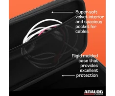 Vinilinė plokštelė Analog Cases Unison Custom Edition Xl aukštos kokybės transportavimo dėklas (faneros plokštė, rakinami metaliniai užsegimai, putų įdėklas, optimali apsauga), juodas
