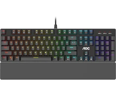 Aoc Gk500 žaidimų klaviatūra - prancūziškas išdėstymas - Rgb apšvietimas - anti-ghosting - Aoc G-tools programinė įranga - N-key rollover