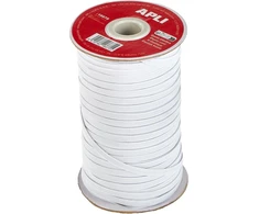 Apli 18675 - plokščia elastinė virvė 5mm x 100m balta