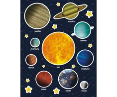 Apli Kids 15173 - maišelis gumelėms, 2 lapai, solar system
