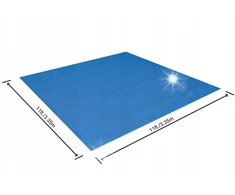Apsauginis kilimėlis po stačiakampiu baseinu 335x335cm Folija 58001 Bestway
