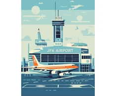 Apsauginis lagamino užvalkalas, dydis L, Jfk Airport