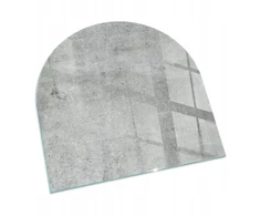 Apsauginis stiklas grindims po krosnele, žalio betono tekstūra, Xxl 100x100 cm