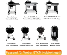 Apskritos sulankstomos kepimo grotelės 7436, skirtos Weber, 54,6 cm, su lankstu, atsarginė dalis, skirta Weber One-touch, Performer ir Bar-b-virdulys serijoms, Bbq serijos kepimo grotelės