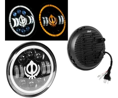 Apvali dekoratyvinė halogeninė lempa Ghost Duch 60w Off Road Jeep Bus Tir automobiliams