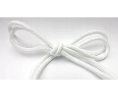 Apvalūs batraiščiai 90cm 5mm balti