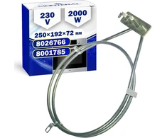 Apvalus kaitinimo elementas orkaitėms ir viryklėms 2000 W 230 V su originaliu kodu 8026766 8001785, skirtas Amica Monteral