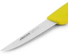 Arcos Serie 2900 iškaulinėjimo peilis - Nitrum nerūdijančio plieno ašmenys 130 mm - polipropileno rankena, geltona spalva