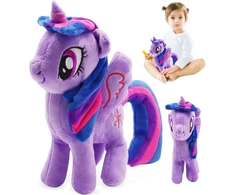 Arkliukas pliušinis žaislas, 20 cm minkštas pliušinis arkliukas, kimštinis arkliukas, arkliuko pliušinė lėlė, vaivorykštinis minkštas arkliukas, arkliuko pliušinis žaislas, dovana berniukams ir mergaitėms (violetinis)