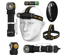 Armytek daugiafunkcinis sportinis kempingo priekinis žibintas su stipria šviesa ir šilta spalva