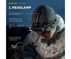 Armytek Wizard C2 Wr Magnet Usb šiltai balta su raudona šviesa