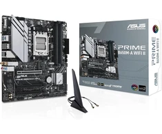 Pagrindinė plokštė Asus Prime B650m-a Wifi Gaming motininė plokštė, Amd Am5 lizdas, Ryzen 7000, Micro-atx, Ddr5 atmintis, Pcie 5.0, Wifi 6, Bios Flashback, Usb 3.2 Gen 2, Aura Sync