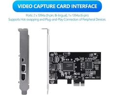 Atminties kortelė Pci Express kortelė, pci-e pci express firewire 1394a ieee 1394 valdiklio kortelė su firewire kabeliu 800 mbps valdiklio kortelė firewire su ieee 1394-1995, skirta nuosekliai didelio našumo magistralei