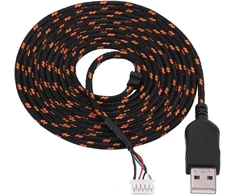 Atsarginis usb kabelis Steelseries Kana pelėms, 2.2 m (juodas + baltas)