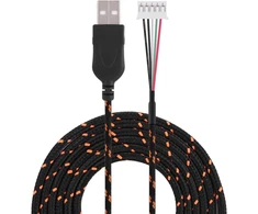 Atsarginis usb kabelis Steelseries Kana pelėms, 2.2 m (juodas + baltas)