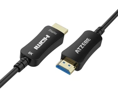 Atzebe hdmi šviesolaidinis kabelis hdmi 2.1 kabelis 15 m 48 gbps didelės spartos kabelis 8k @ 60hz 4k @ 120hz palaiko dolby dynamic hdr hdcp 2.3 earc