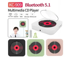 Ausinės Nešiojamas Cd multimedijos grotuvas Fm radijas suderinamas su Bluetooth 5.1 muzikos grotuvas