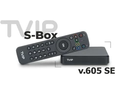 Ausinės Tvip S-box v.605 Se 4k Uhd Linux Ip imtuvas su dvigubu Wifi, Lan, Bluetooth, Hdmi, Usb, Microsd