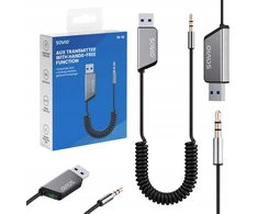 Automagnetola Bluetooth transmiteris Aux Usb laisvų rankų įranga Stereo Siri Savio Tr-16